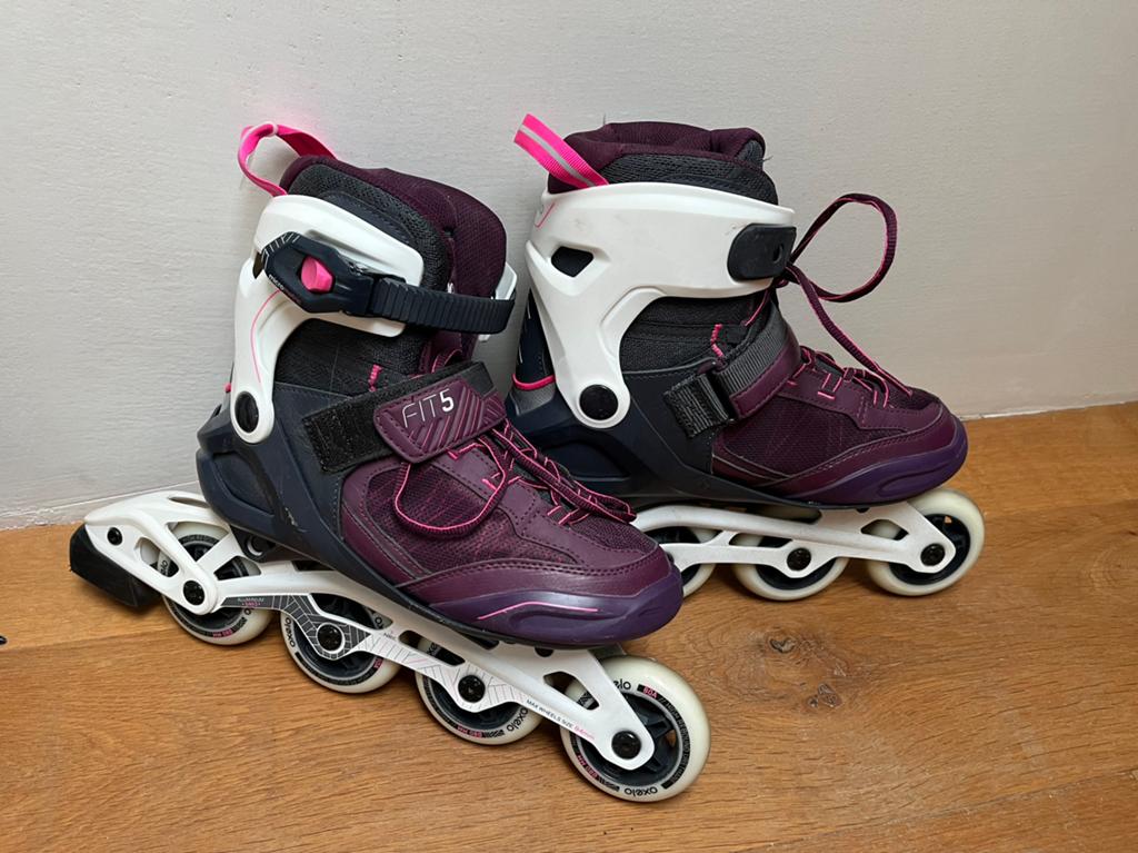 Decathlon Oxelo skeelers size 39, Ophalen, Zo goed als nieuw, Inline skates 4 wielen