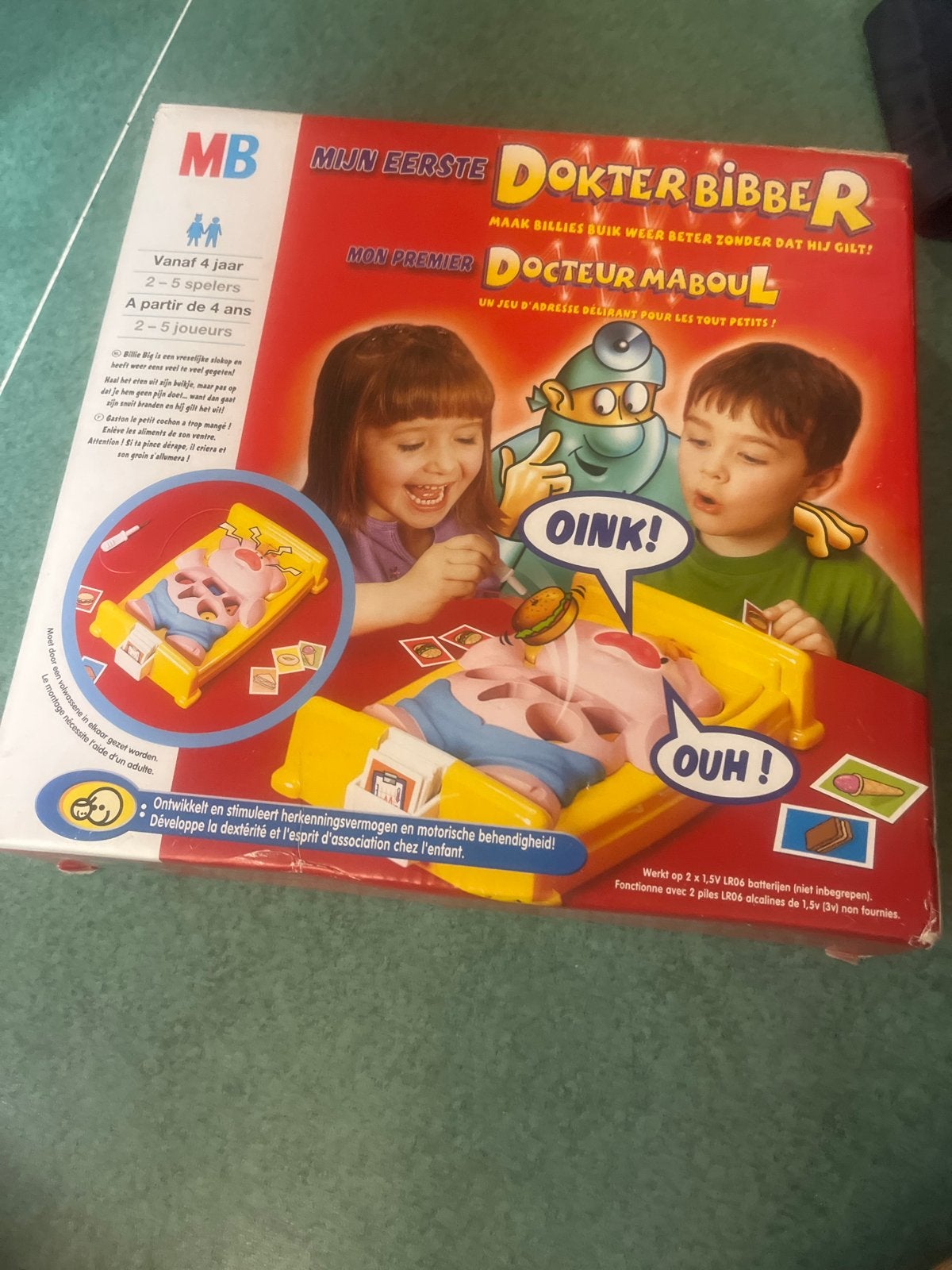 Mijn Eerste Dokter Bibber - MB Spel voor Peuters, Ophalen of Verzenden, Gebruikt, Overige typen, Met licht