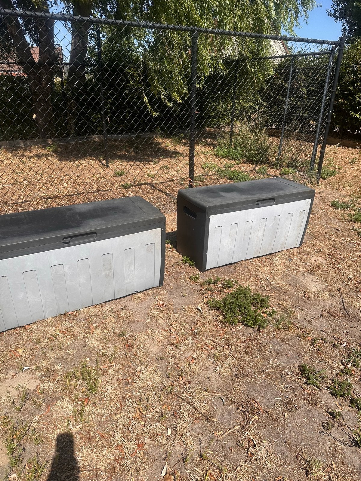 Tuinkussenkisten - 2 stuks (ook per stuk te koop), Tuin en Terras, Bergingen en Tuinkasten, Ophalen, Gebruikt, Kunststof, Overige typen