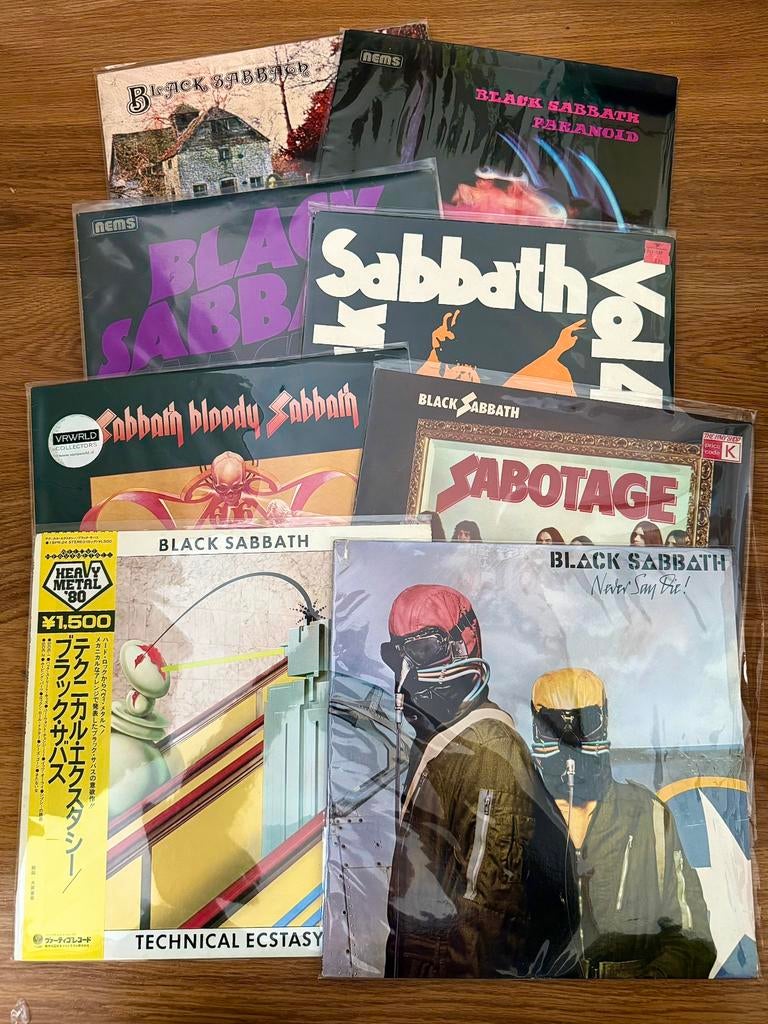 BLACK SABBATH LP COLLECTIE (ORIGINELE NEMS PERSINGEN) NM/NM, Ophalen of Verzenden, Zo goed als nieuw