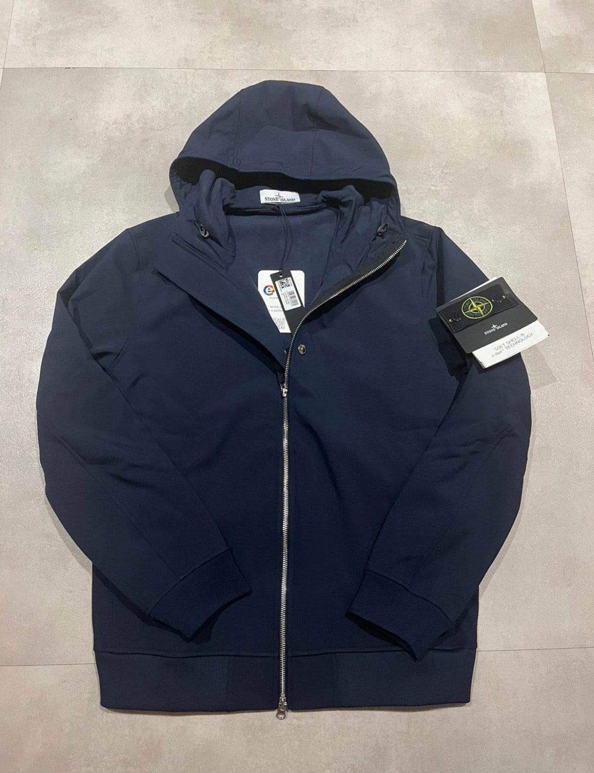 Stone Island Soft Shell, Verzenden, Zo goed als nieuw, Maat 52/54 (L), Blauw