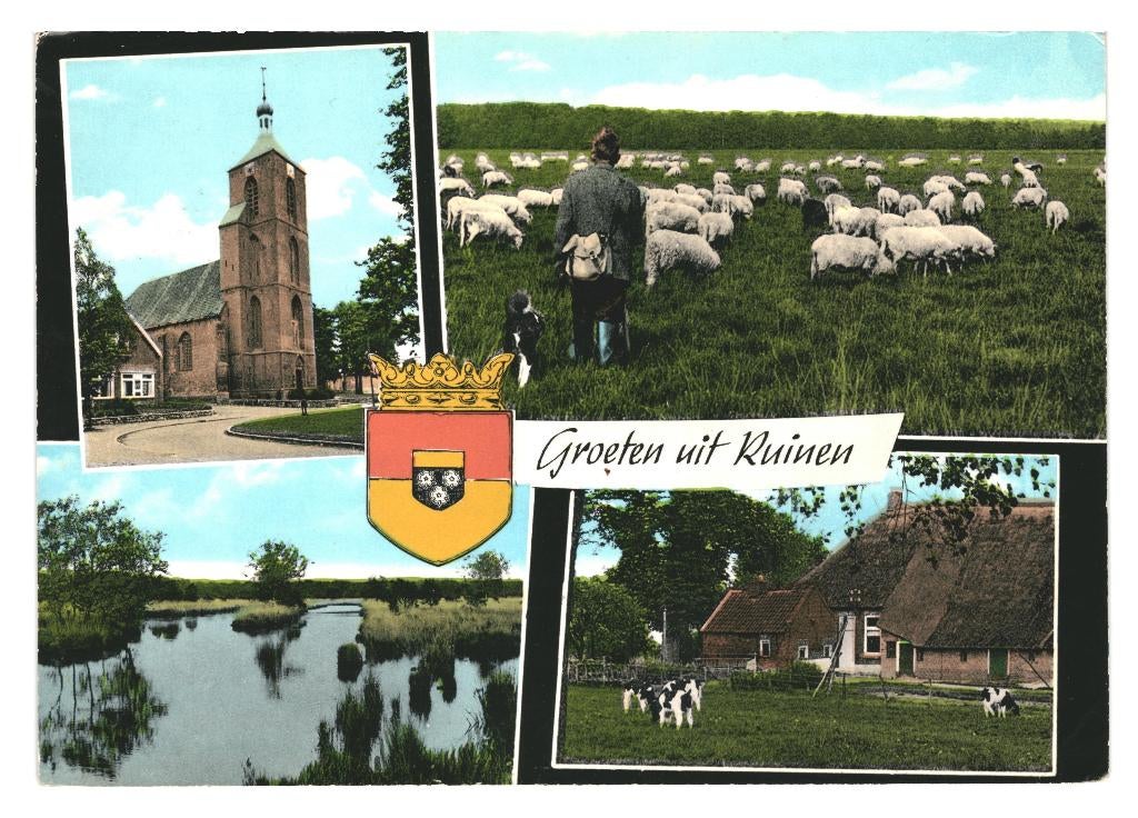 36250 Ruinen 1969 Drenthe Gelopen met postzegel, Ophalen of Verzenden, 1960 tot 1980, Gelopen, Drenthe