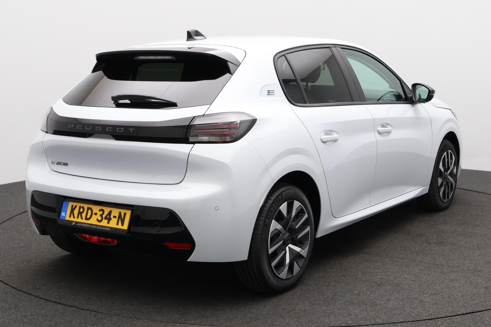 Peugeot e-208 EV Business 51 kWh 2+6 Jaar Garantie, Auto's, 12 maanden, Stof, 156 pk, Wit