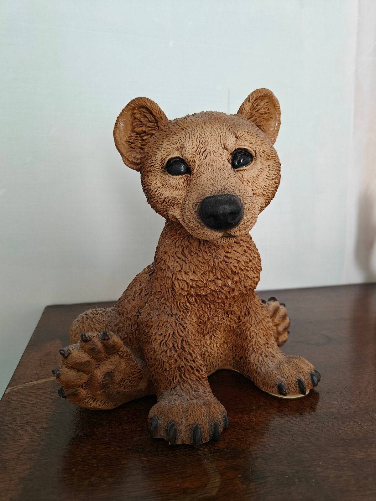 Schattig beertje beeldje - decoratie, Ophalen of Verzenden, Zo goed als nieuw, Dier