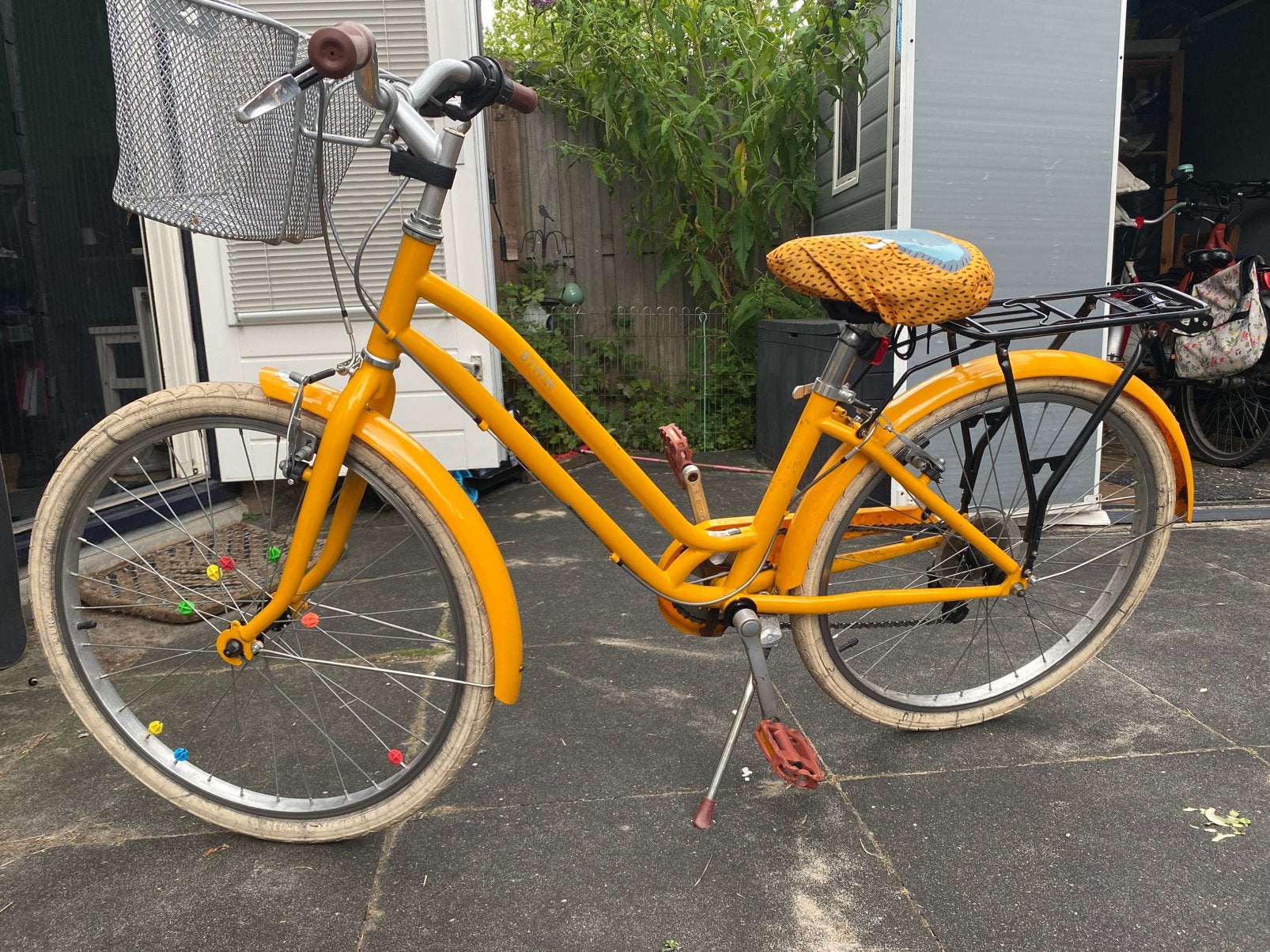 Kinder fiets 24 inch B'Twin, Fietsen en Brommers, Fietsen | Meisjes, Ophalen, Velgrem, Versnellingen, Gebruikt
