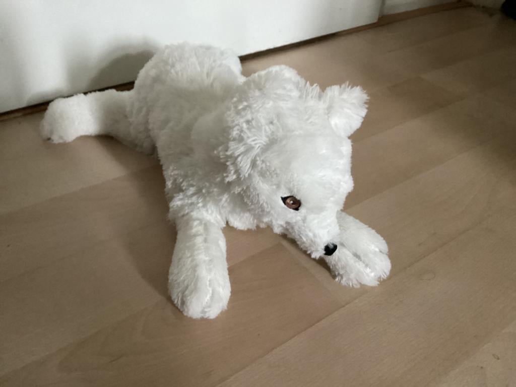 *goede staat* ikea SKOGSDUVA poolvos knuffel wit, Ophalen, Zo goed als nieuw, Overige typen