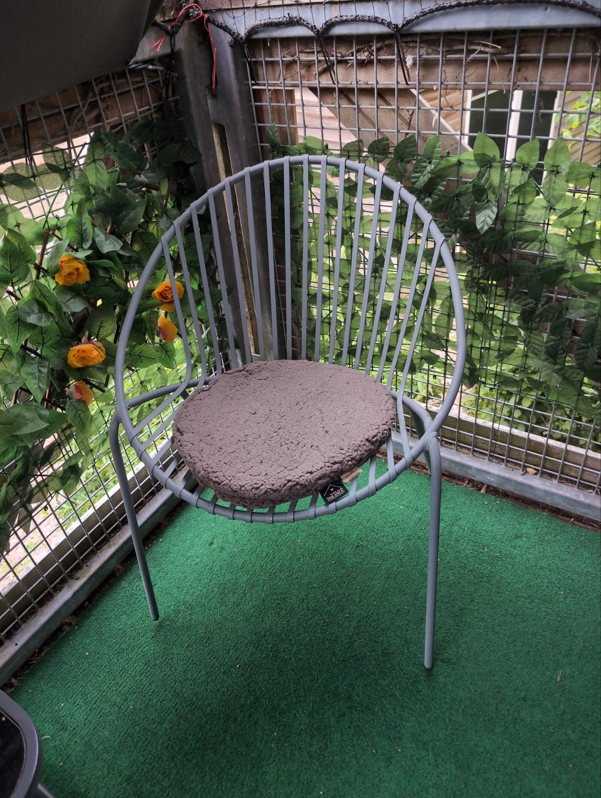 Twee (2) ijzeren tuinstoelen setje, Tuin en Terras, Ophalen, Gebruikt, Metaal