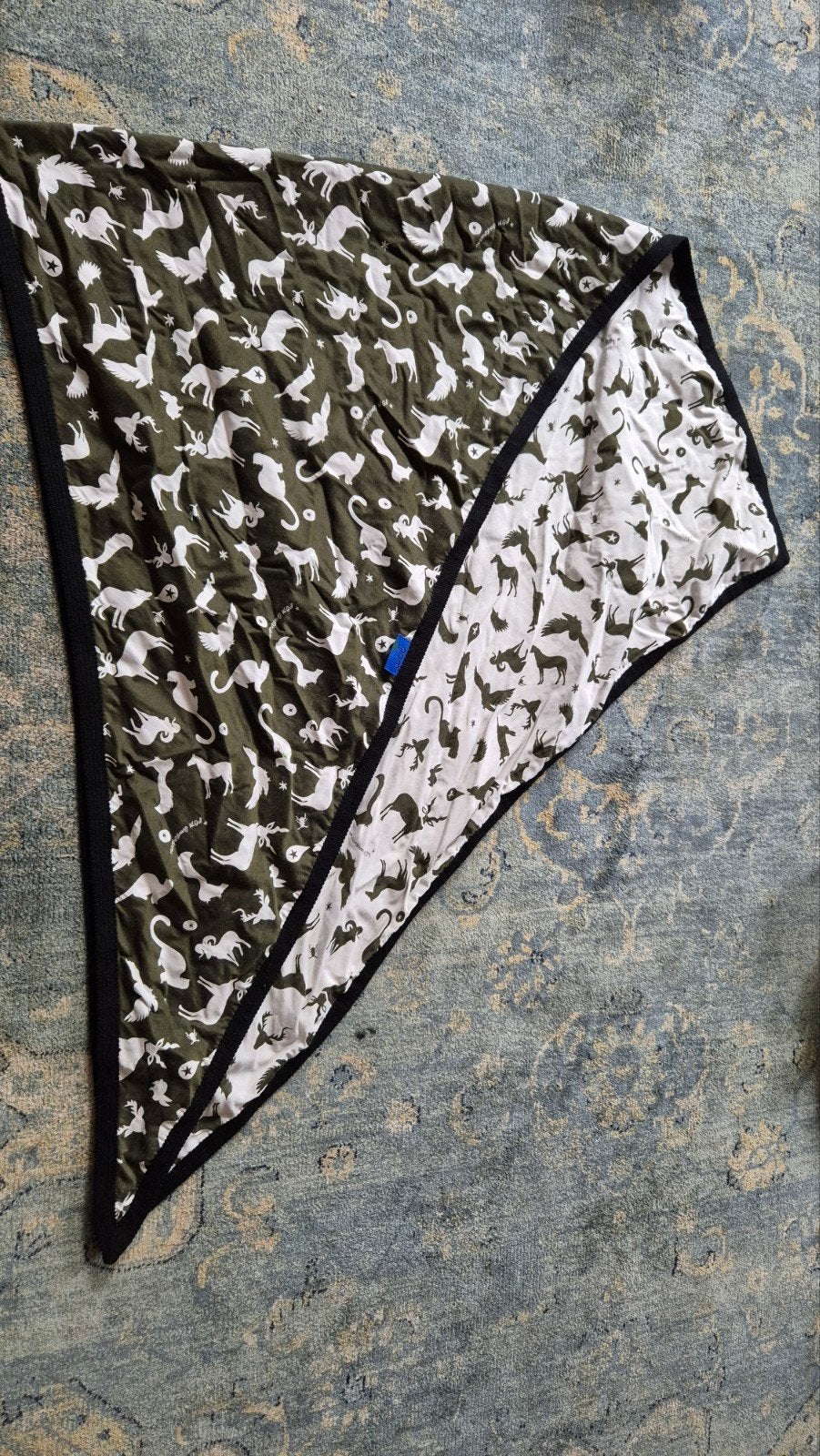 POM Amsterdam Sjaal/wikkeldoek Dierenprint Zo goed als nieuw, Kleding | Dames, Mutsen, Sjaals en Handschoenen, POM Amsterdam, Maat 46/48 (XL) of groter