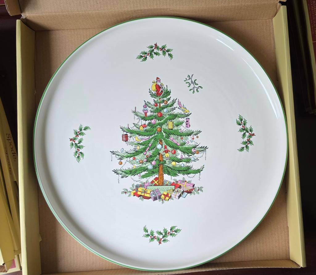 Spode Christmas Tree. Lazy Susan.Draaiplateau serveerschaal, Ophalen of Verzenden
