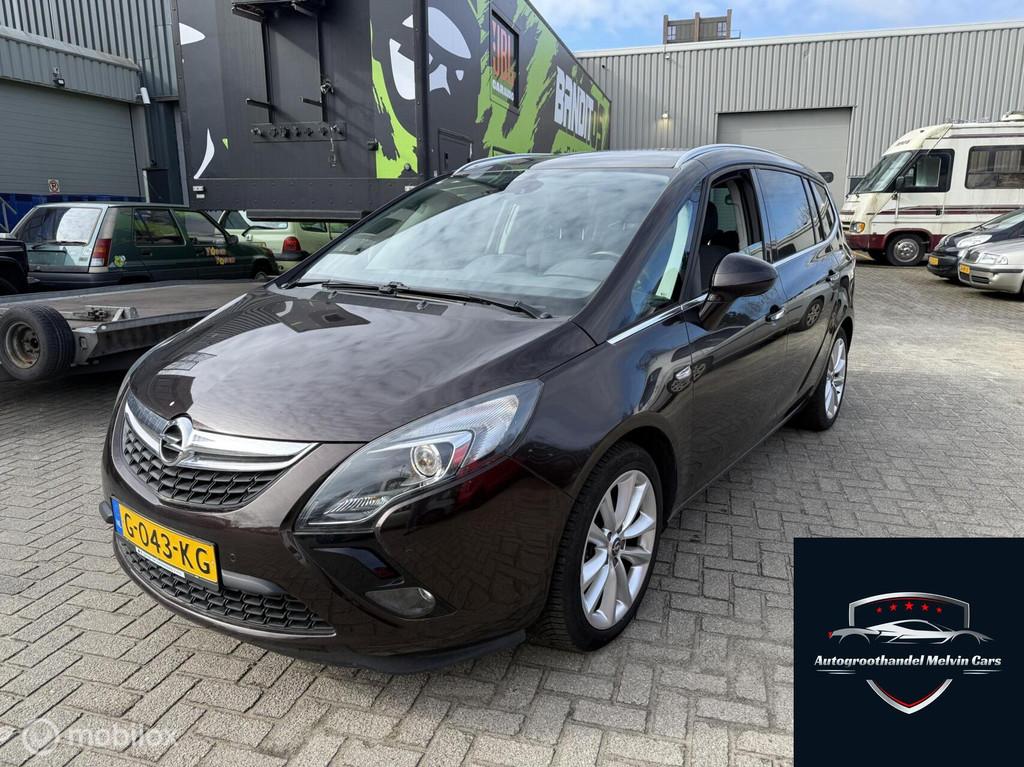 Opel Zafira Tourer 1.4 Cosmo Goed Onderhouden, Auto's, Opel, Voorwielaandrijving, Euro 5, Zwart, 4 cilinders