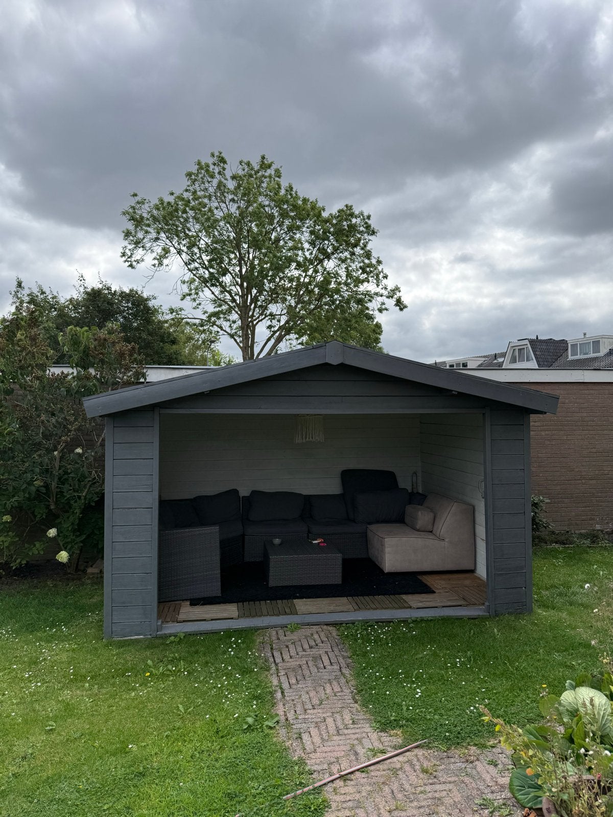 Gebruikte Blokhut - VERKOCHT!, Tuin en Terras, Tuinhuizen, Ophalen, 250 tot 500 cm, Blokhut, Zonder ramen