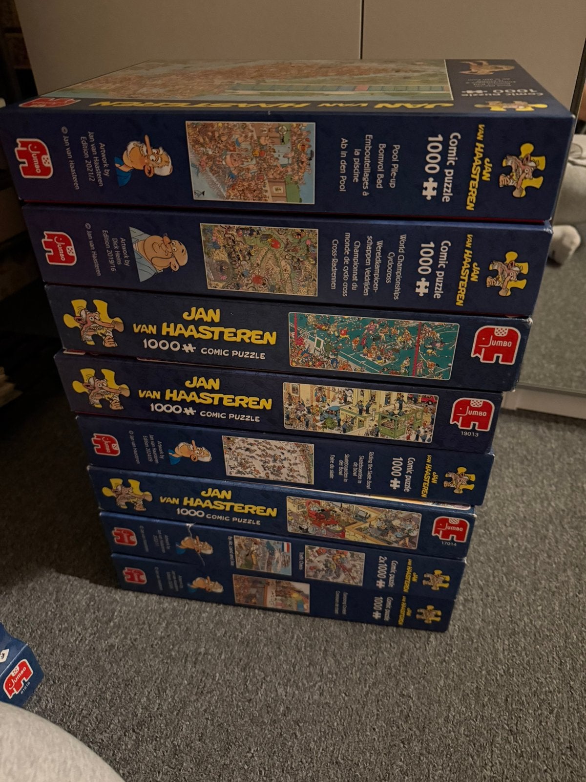 Jan van haasteren 1000/950/500/junior, Hobby en Vrije tijd, Denksport en Puzzels, Ophalen of Verzenden, 500 t/m 1500 stukjes, Zo goed als nieuw
