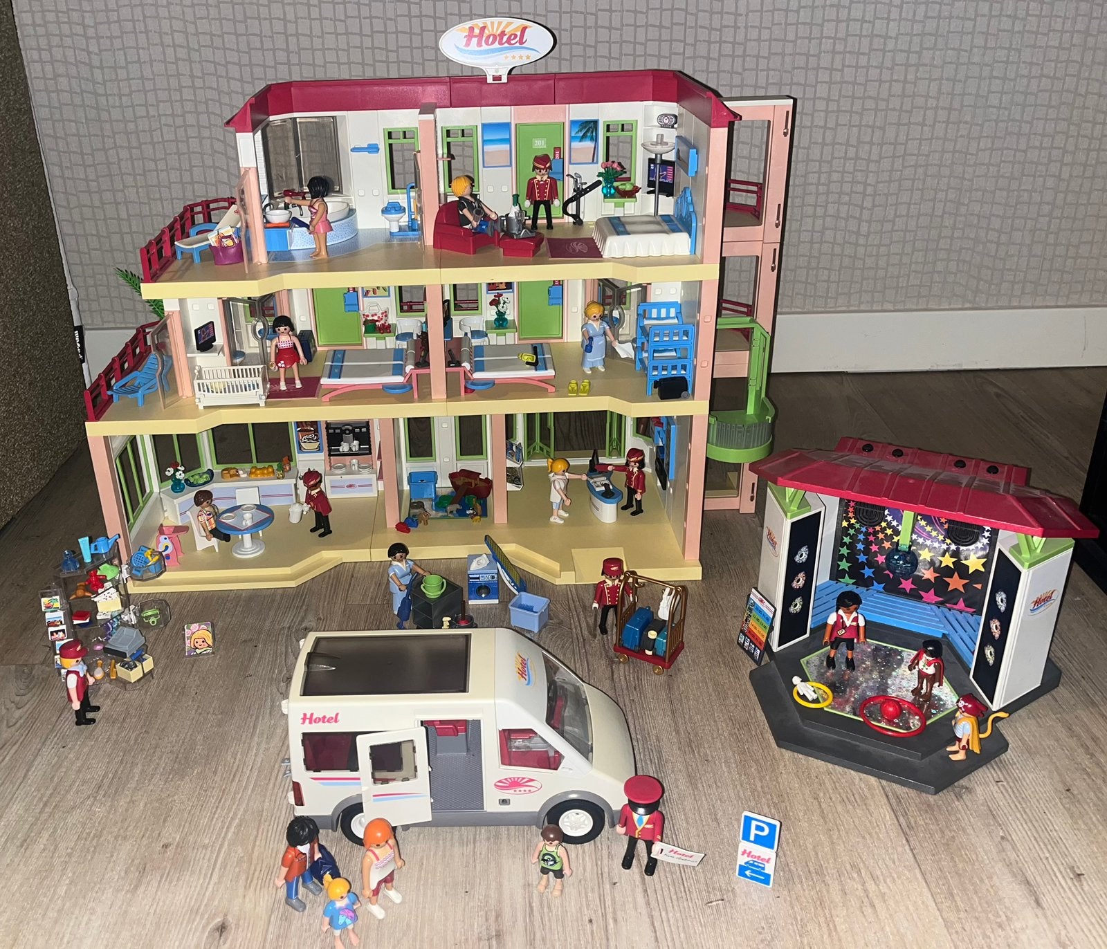 Playmobil Hotel + uitbreidingen, Verzenden, Gebruikt, Toebehoren