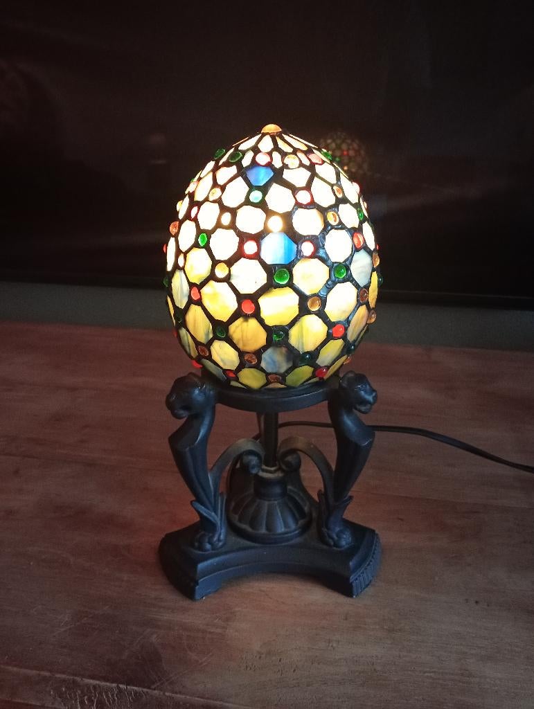 Tiffany lamp art nouveau, Ophalen, Zo goed als nieuw, Minder dan 50 cm