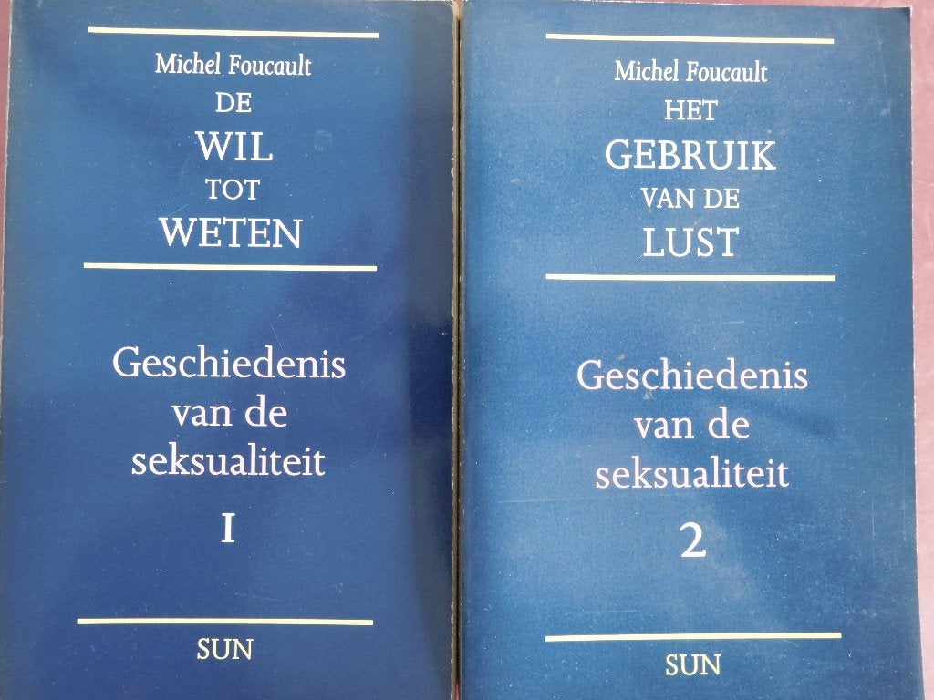 Michel Foucault Geschiedenis van de seksualiteit 1 en 2, Ophalen of Verzenden, Gelezen