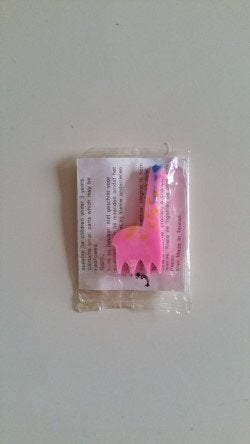 gommetje / gummetje giraf, Verzenden, Nieuw