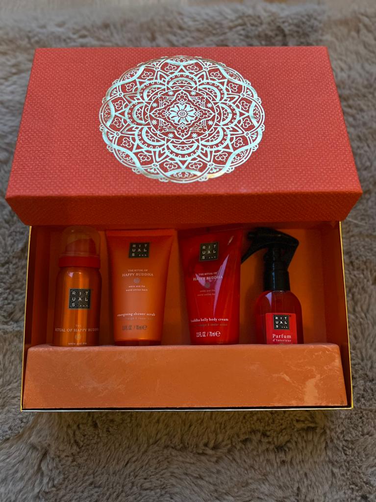 Rituals happy buddha set, Sieraden, Tassen en Uiterlijk, Uiterlijk | Lichaamsverzorging, Ophalen of Verzenden, Zo goed als nieuw