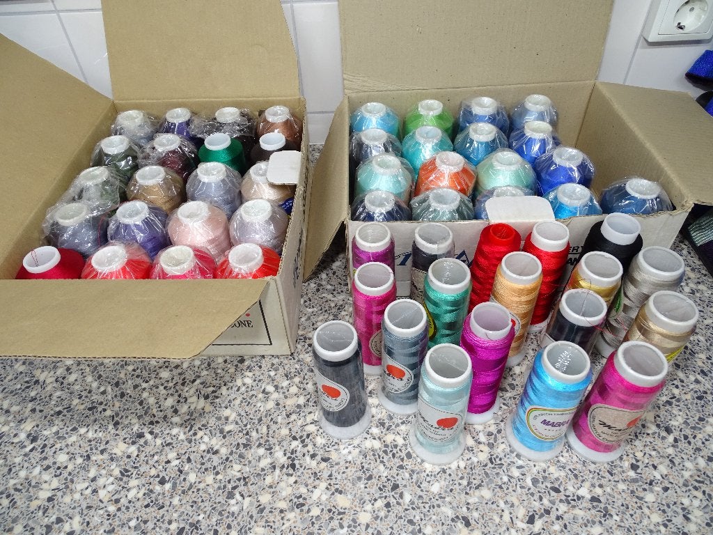 Borduurmachine garens Rayon, Hobby en Vrije tijd, Ophalen, Nieuw, Machineborduren, Borduurgaren of Zijde