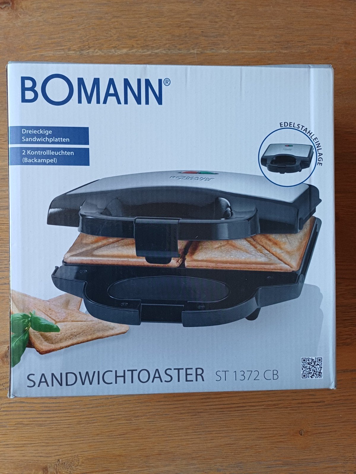 Bomann ST 1372 CB Sandwichmaker - Nieuw in doos, Ophalen of Verzenden, Nieuw