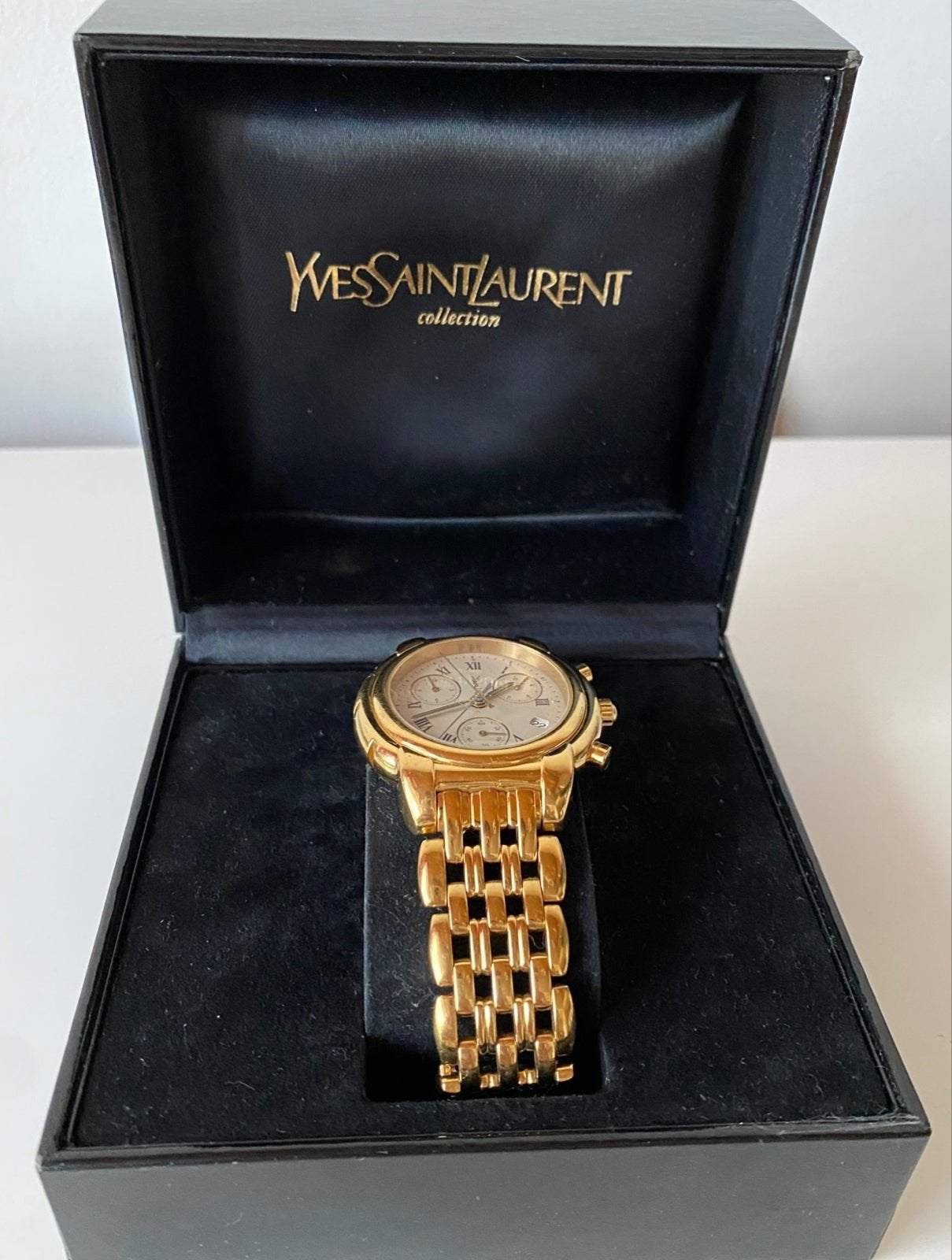 Yves Saint Laurent YSL verguld echt gouden horloge watch, Sieraden, Tassen en Uiterlijk, Horloges | Dames, Overige merken, Polshorloge