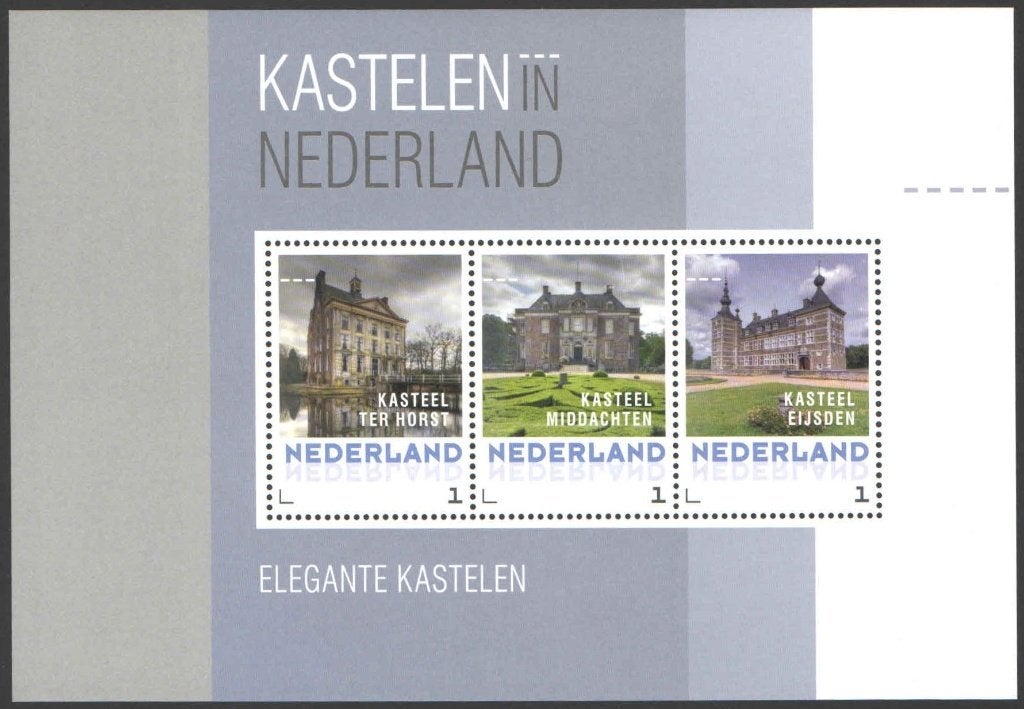 Postzegels Kastelen in Nederland: Elegante Kastelen, Ophalen of Verzenden, Na 1940, Postfris