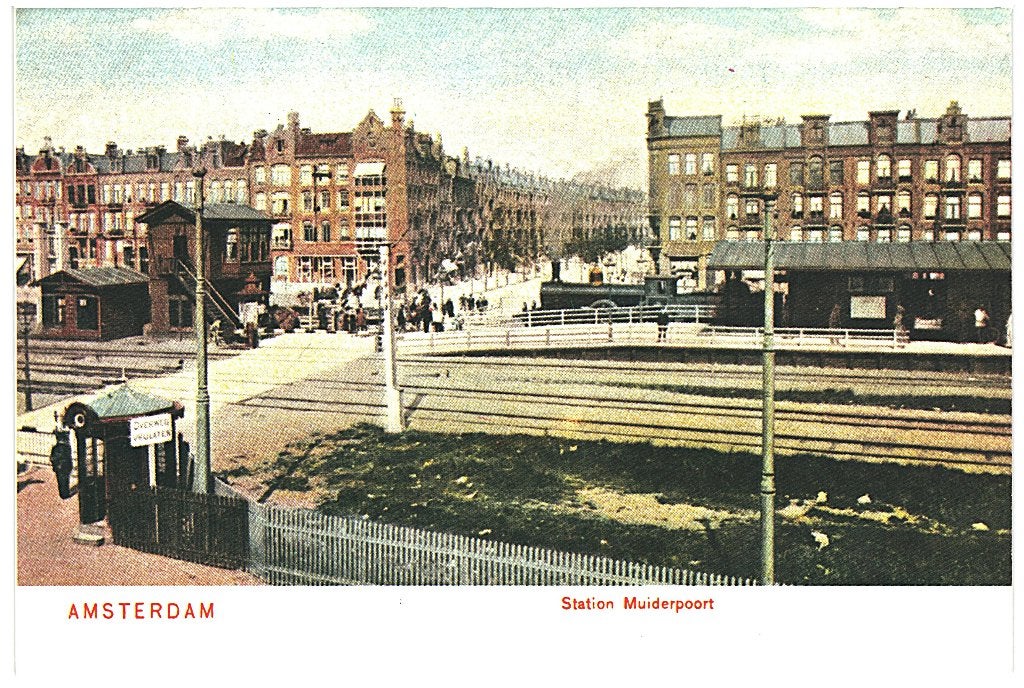 805599 Amsterdam Station Muiderpoort Onbeschreven, Verzamelen, Ophalen of Verzenden, 1960 tot 1980, Ongelopen, Noord-Holland