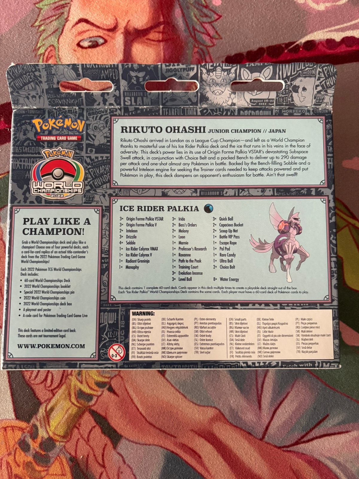 2022 World Championships Deck Rikuto Ohashi Ice Rider Palkia, Ophalen of Verzenden, Zo goed als nieuw, Speeldeck