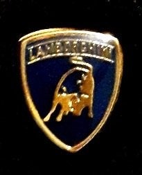Lamborghini pin donker blauw, Verzenden, Nieuw, Transport, Speldje of Pin