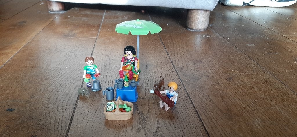 Playmobil picknick, Ophalen of Verzenden, Zo goed als nieuw, Losse onderdelen, Figuren