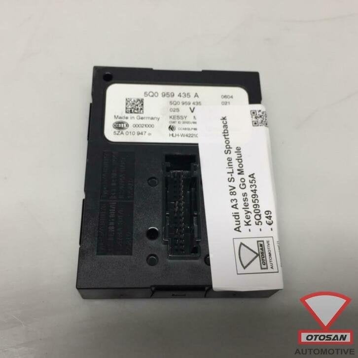 audi a3 8v golf 7 keyless go entry module 5q0959435aa, Gebruikt, AUDI AG, Auto-Union-Strasse 1
85045  Ingolstadt, DE, Kundenbetreuung@audi.de