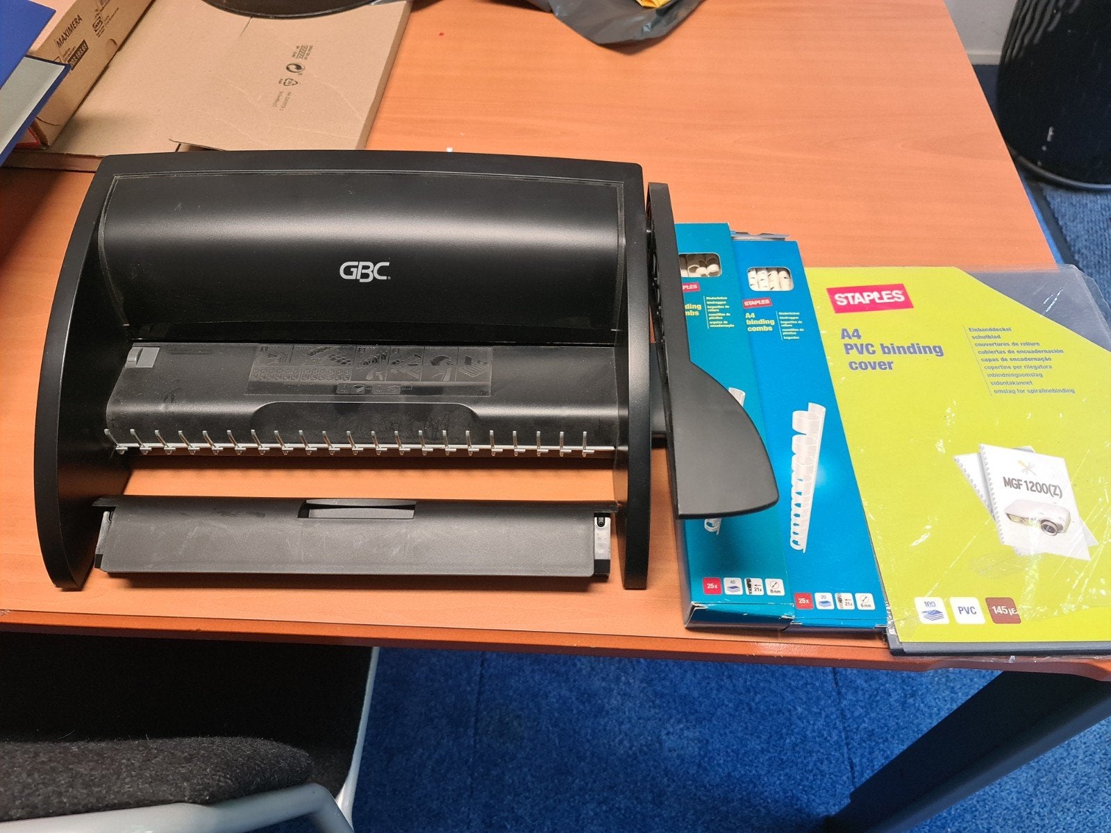 Inbindmachine met toebehoren, Diversen, Ophalen of Verzenden, Gebruikt