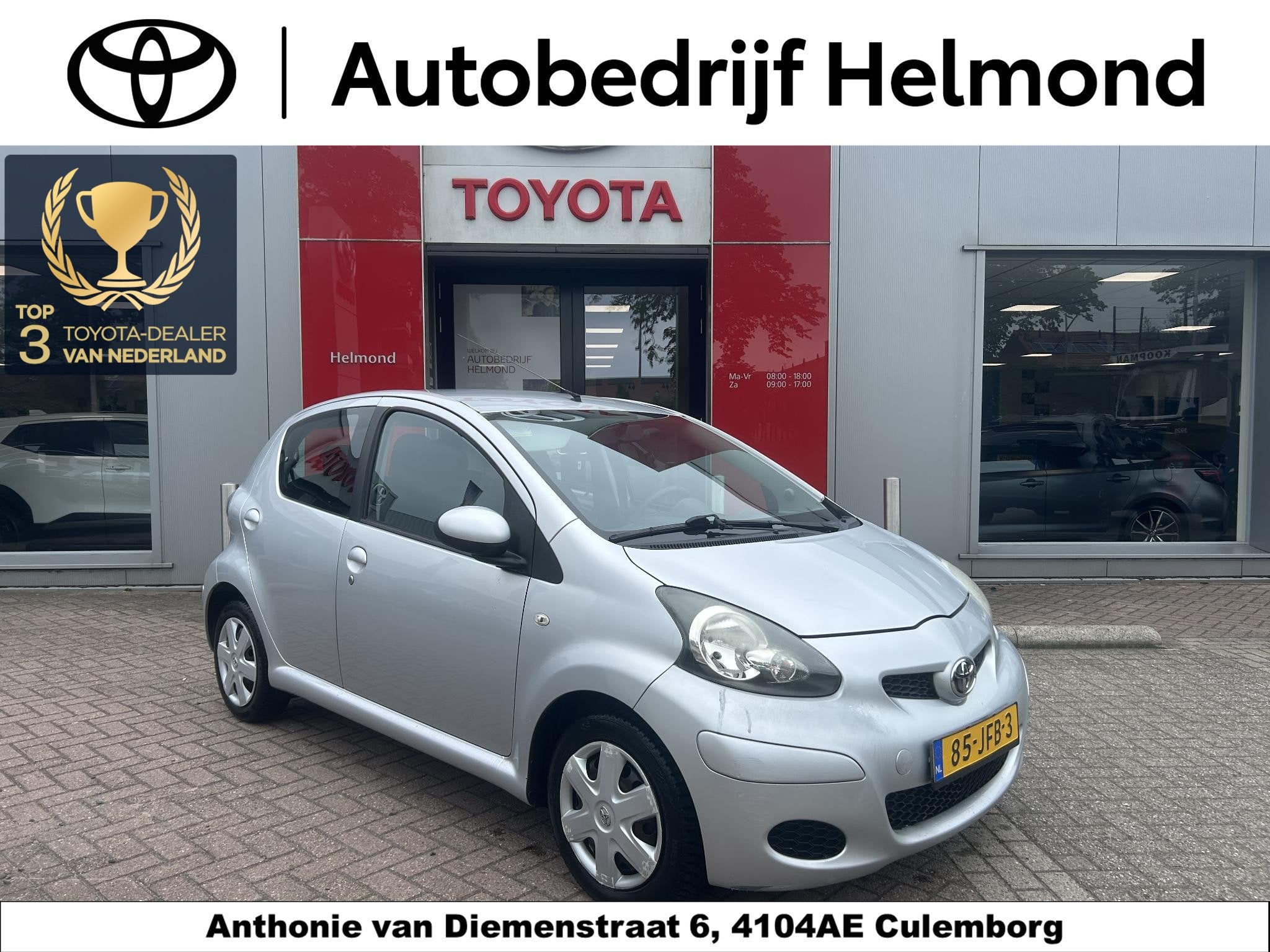 Toyota Aygo 1.0-12V Comfort | Allweather banden | Airco | Pe, Voorwielaandrijving, Stof, Gebruikt, 4 stoelen