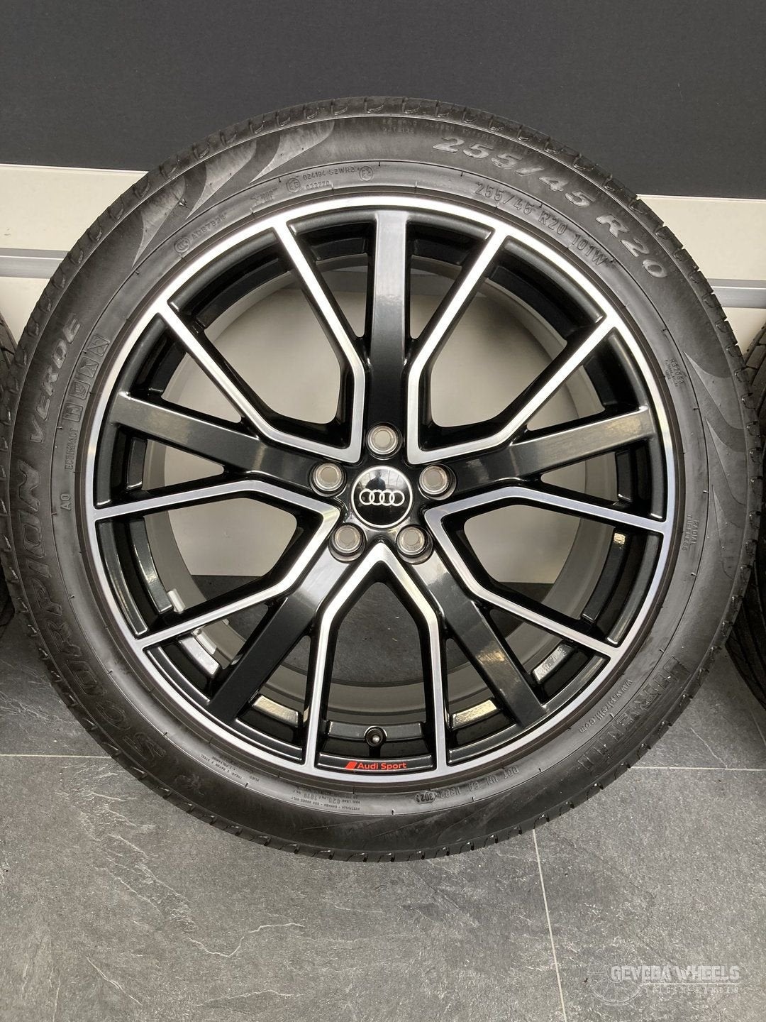 20” originele Audi Q5 / SQ5 velgen + zomerbanden 5x112   80A, Gebruikt, 255 mm, -, -
