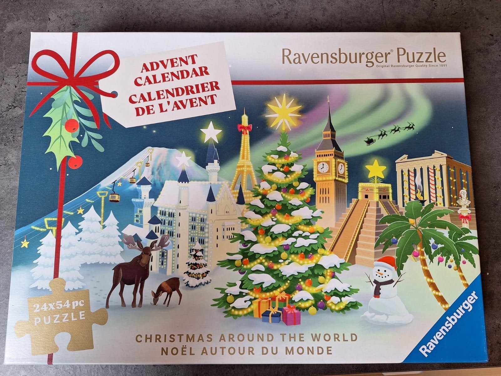 Adventkalender kerst, Ophalen of Verzenden, 500 t/m 1500 stukjes, Zo goed als nieuw, Legpuzzel