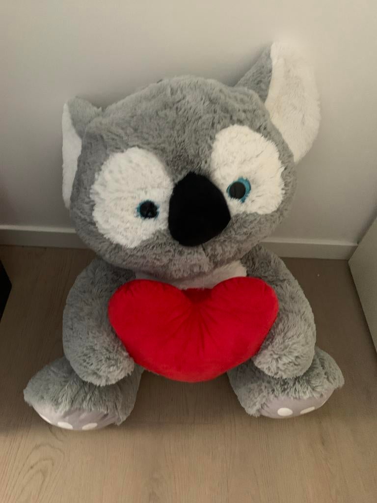 Grote Koala Knuffel met Hartje - Zacht en Lief, Kinderen en Baby's, Speelgoed | Knuffels en Pluche, Ophalen, Overige merken, Overige karakters