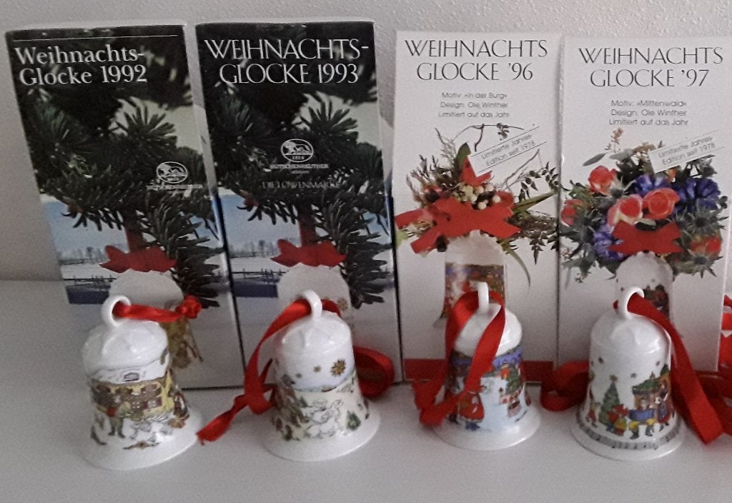 Hutschenreuther kerstklokjes, Diversen, Ophalen of Verzenden, Zo goed als nieuw