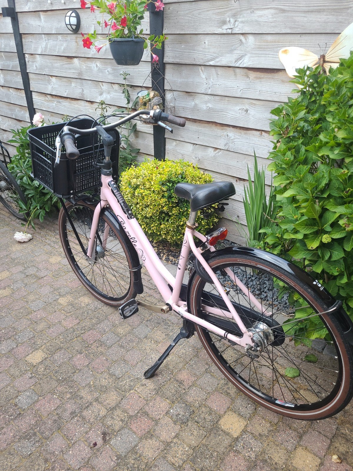 Gazelle Miss Grace Damesfiets - Roze, Fietsen en Brommers, Ophalen, Terugtraprem, Gebruikt, Versnellingen