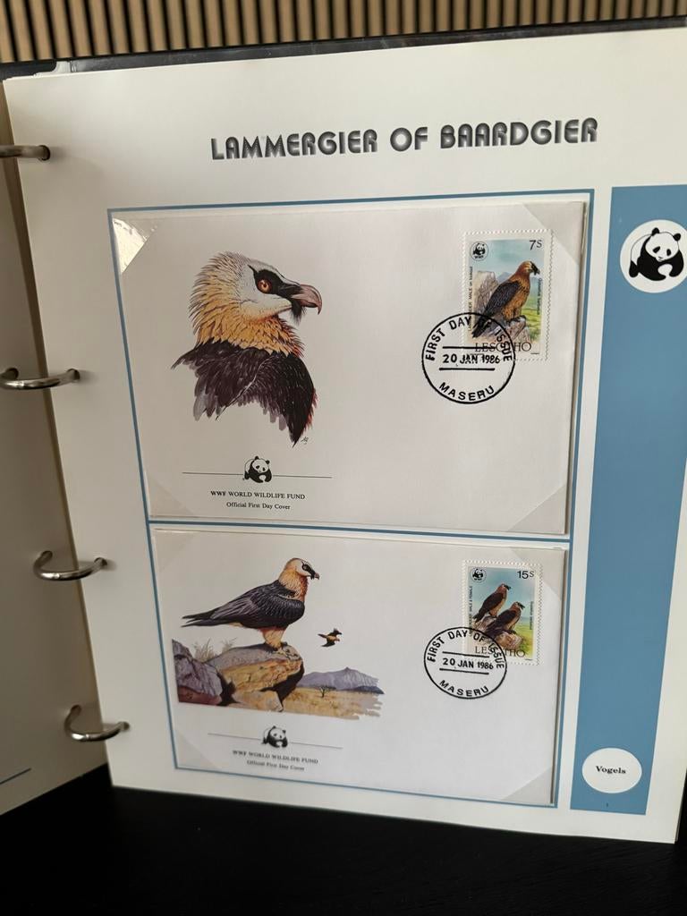 WWF Postzegelcollectie: Vogels van de Wereld, Postzegels en Munten, Verzenden, Onbeschreven, Rest van de wereld