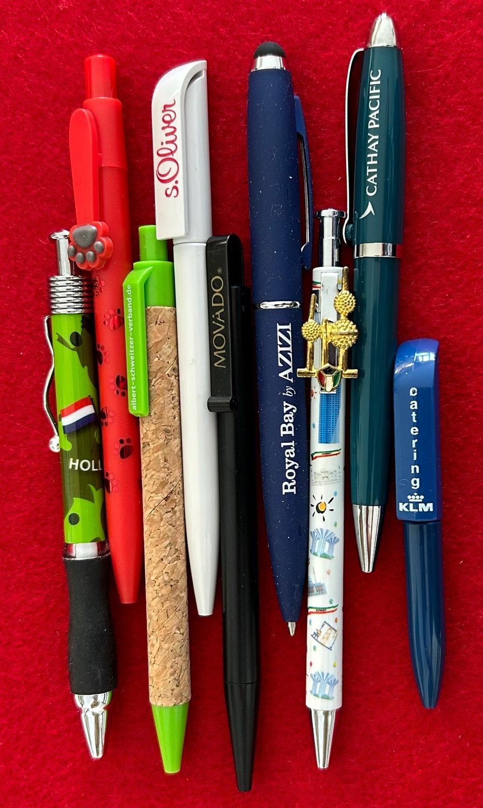 Diverse Ballpoints: S.Oliver, Movado, KLM ect per stuk € 1, Overige merken, Gebruikt, Balpen, Ophalen of Verzenden