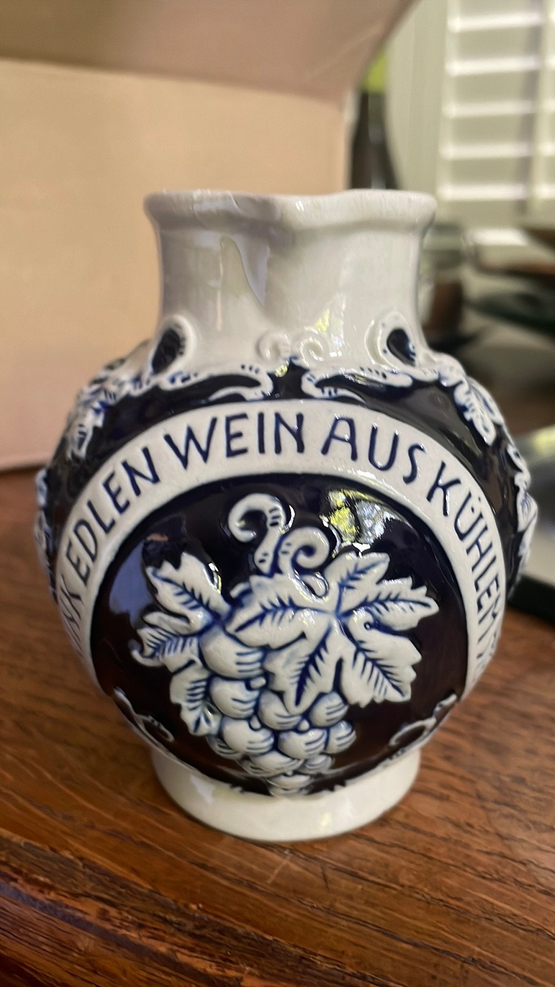 Vintage wijnkan 1/4 liter, Antiek en Kunst, Ophalen of Verzenden