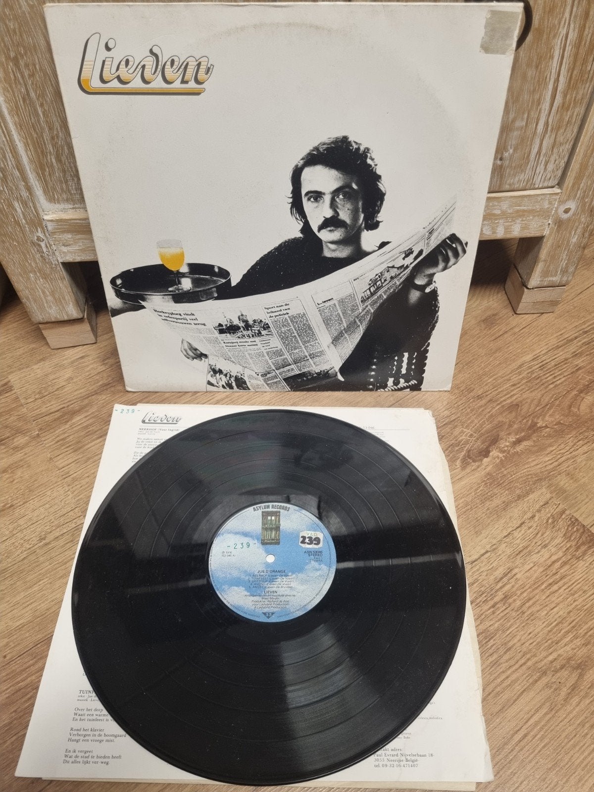 lp Lieven – Jus D'Orange, Cd's en Dvd's, Ophalen of Verzenden, Zo goed als nieuw, Overige formaten, Levenslied of Smartlap
