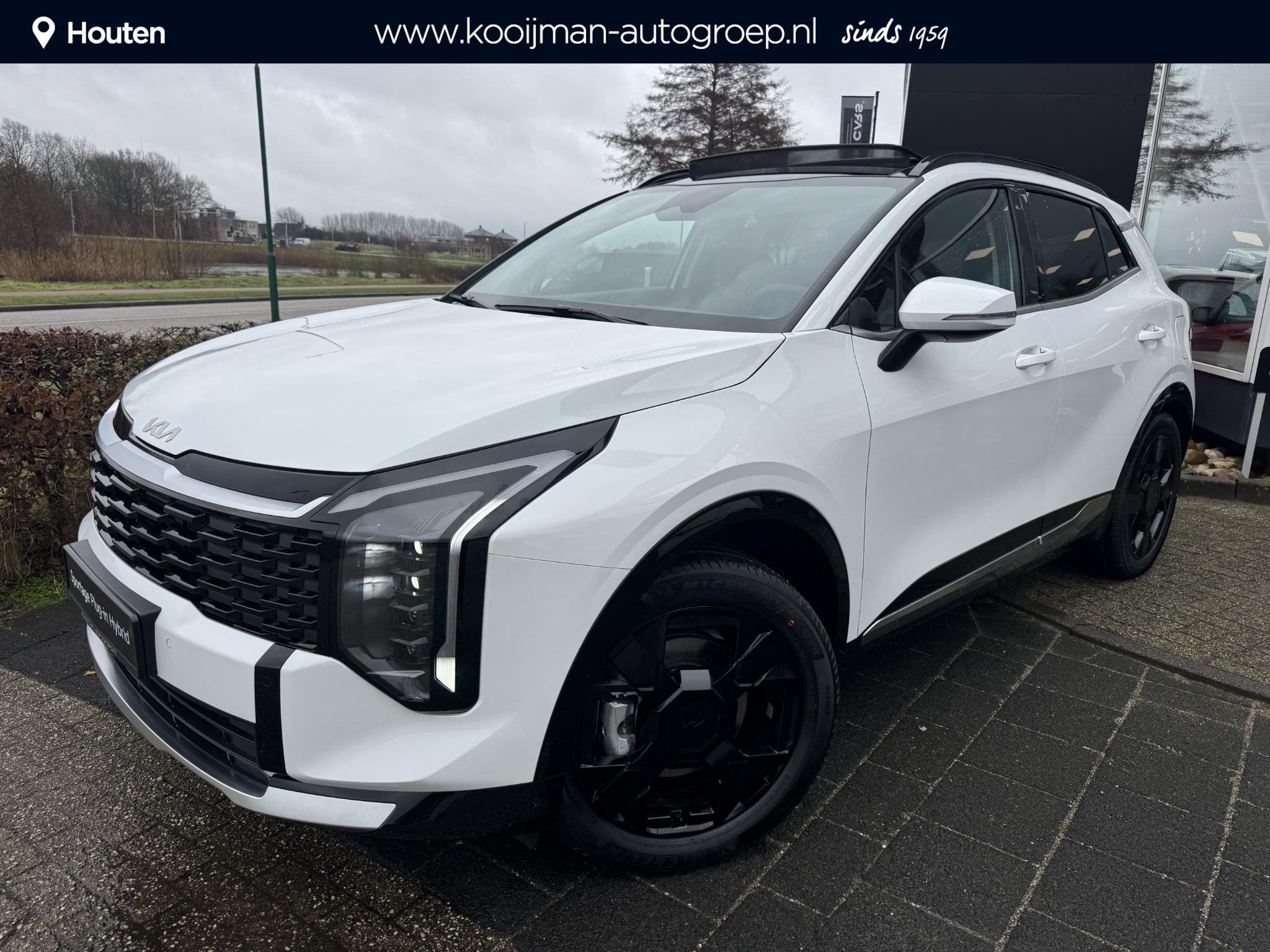 Kia Sportage 1.6 T-GDi Plug-in Hybrid DynamicPlusLine , Snel, 14 kWh, 4 cilinders, Leder en Stof, Plug-in hybride