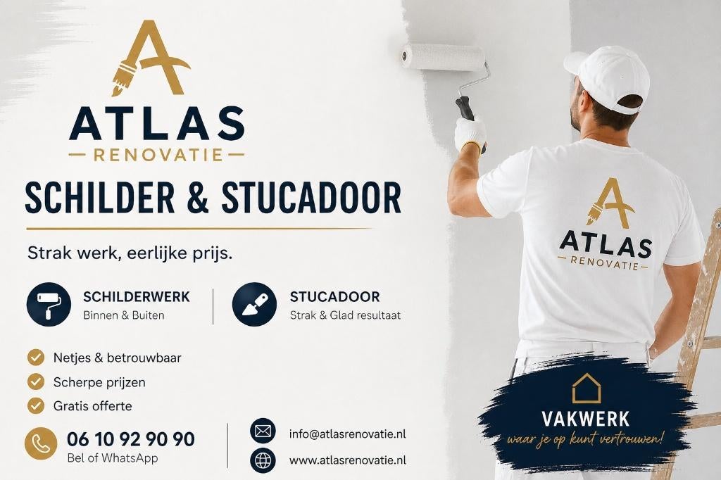 Schilder & Stucadoor | Strak Werk & Eerlijke Prijs, Ophalen of Verzenden, Nieuw