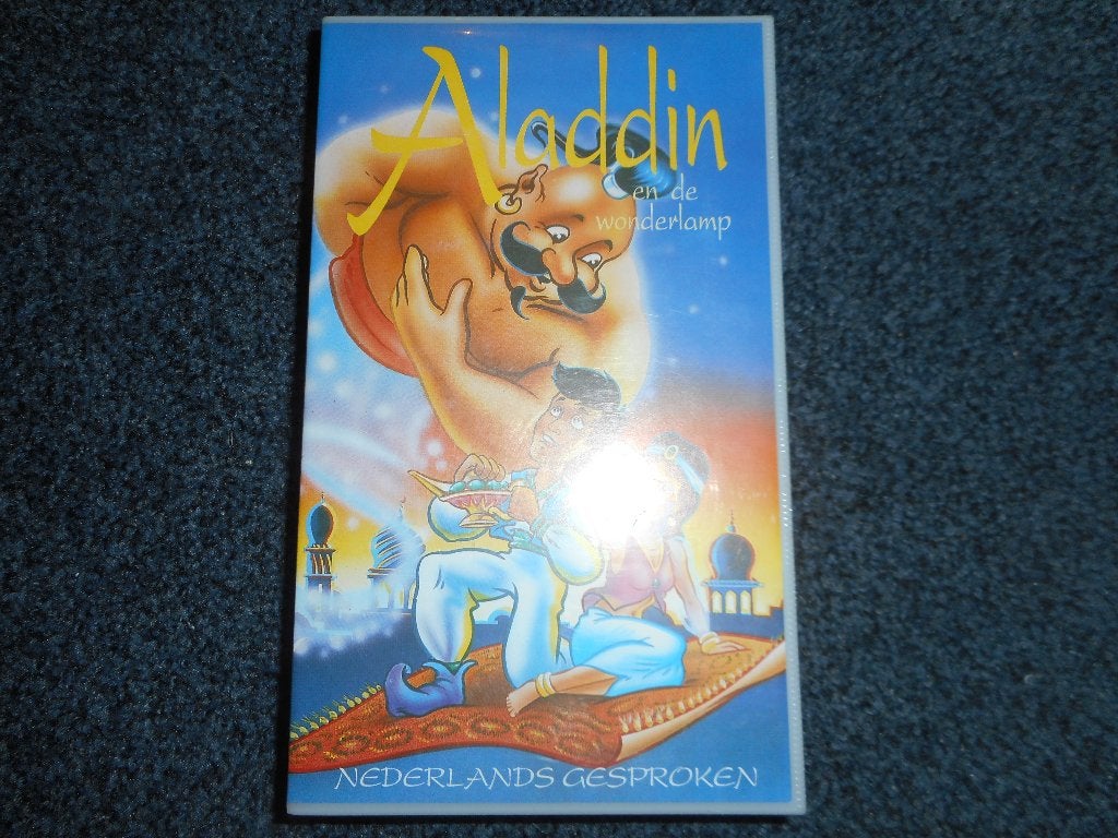 ALADDIN! Leuke Tekenfilm Klassieker Op VIDEO!, Cd's en Dvd's, Tekenfilm, Verzenden, Alle leeftijden, Zo goed als nieuw