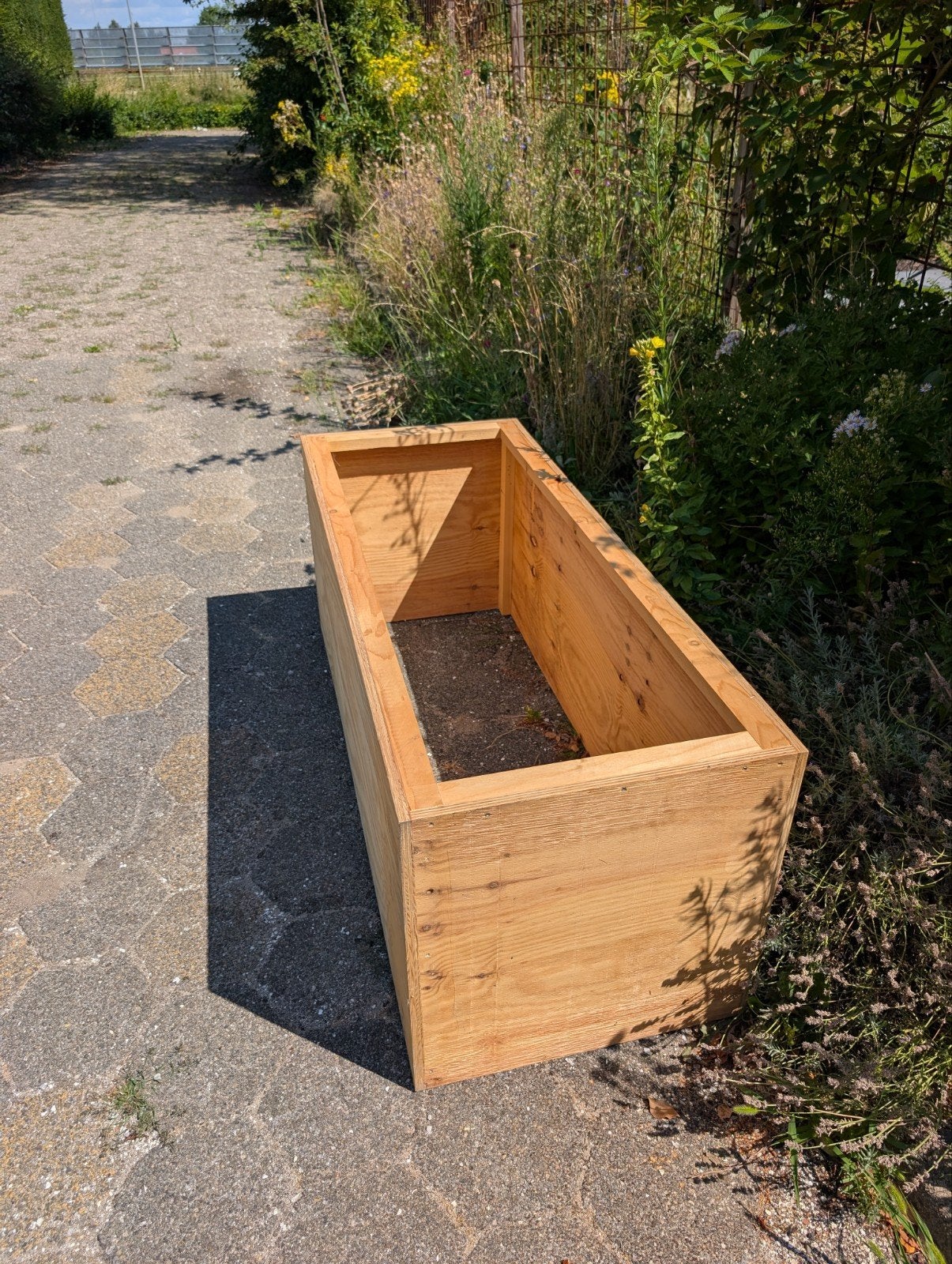 Houten plantenbak 160x59,5x60 cm, Tuin en Terras, Bloembakken en Plantenbakken, Ophalen, 100 cm of meer, Nieuw, Balkon