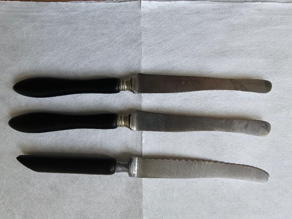 3 Hele oude zwarte messen ( gebruikt ), Ophalen of Verzenden