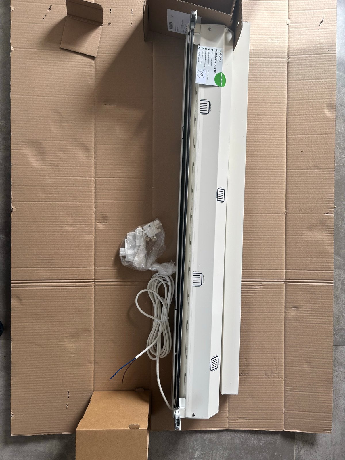 Nieuw elektrisch rolluik 1115x1292mm met Somfy motor, 100 tot 150 cm, Nieuw, Ophalen of Verzenden, Elektrische bediening