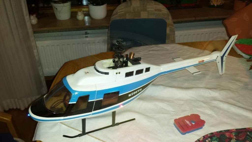 T-Rex 450 Alu, Jetranger, Hobby en Vrije tijd, Ophalen of Verzenden, Zo goed als nieuw, Elektro, Helikopter