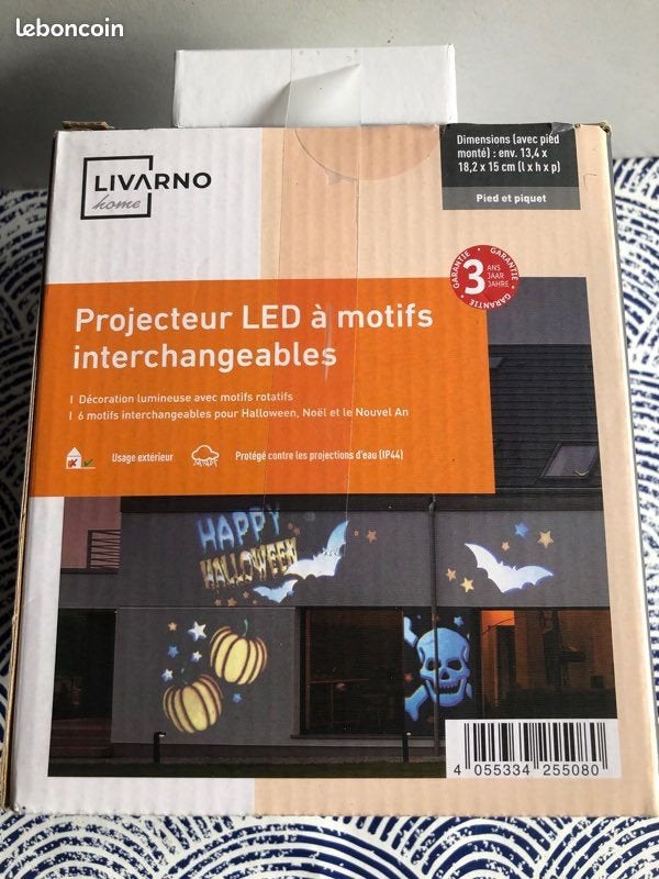 LIVARNO home LED-projector met verwisselbare motieven, Tuin en Terras, Buitenverlichting, Nieuw, Overige typen, Kunststof, Minder dan 50 watt