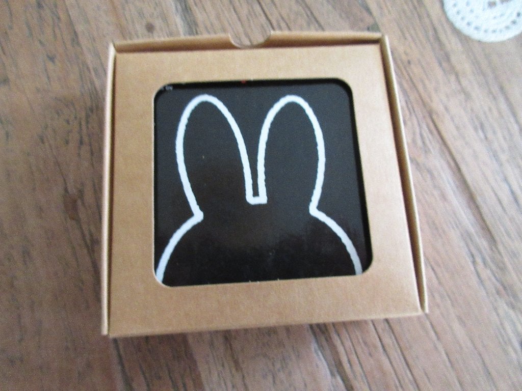 onderzetters Nijntje dick Bruna, zwart wit, Ophalen of Verzenden, Gebruikt, Wit, Hittebestendig